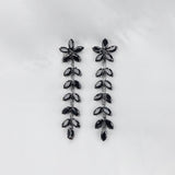 Midnight Bloom Cascading Earrings