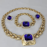 Royal Blue Elegance Jewelry Set