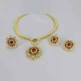 Radiant Floral Gemstone Jewelry Set