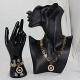 Regal Gold Medallion Necklace