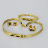 legant Gold-Plated Designer Jewelry Set