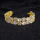 Luxury Gold-Plated Crystal Bracelet