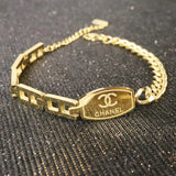 Chanel-Inspired Gold Chain Bracelet