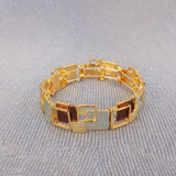 Stunning Gold Bracelet with Geometric Design BR