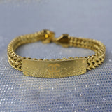 Chanel-Inspired Gold ID Bracelet