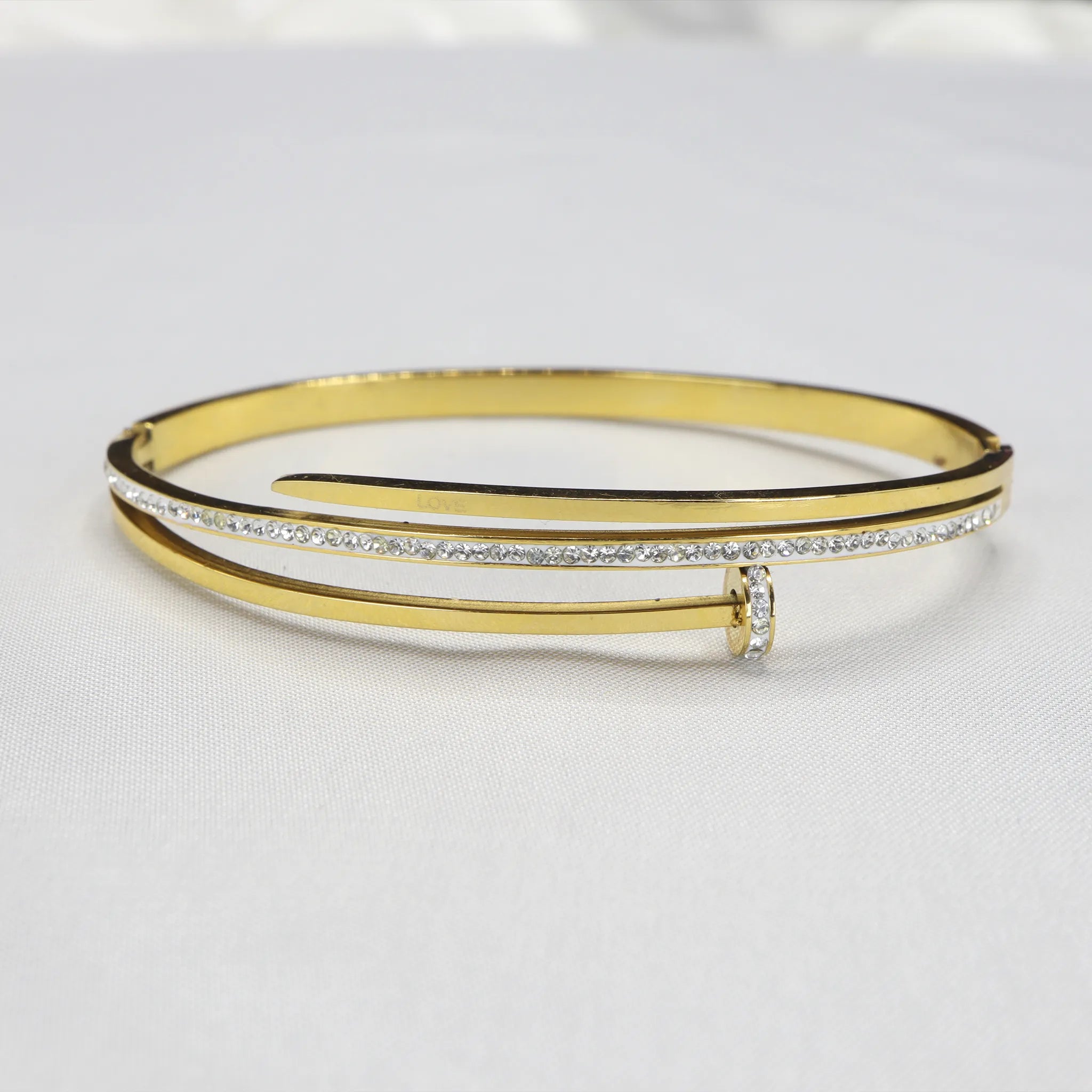 Golden Zircon Studded Bracelet