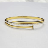 Golden Zircon Studded Bracelet