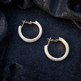 Glam Sparkle Hoop Earrings