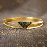 Prada Milano Gold Plated Crystal Bracelet