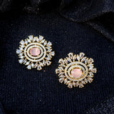 Blush Elegance Sunburst Earrings