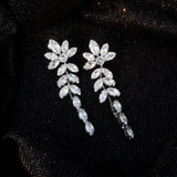 Crystal Vine Drop Earrings