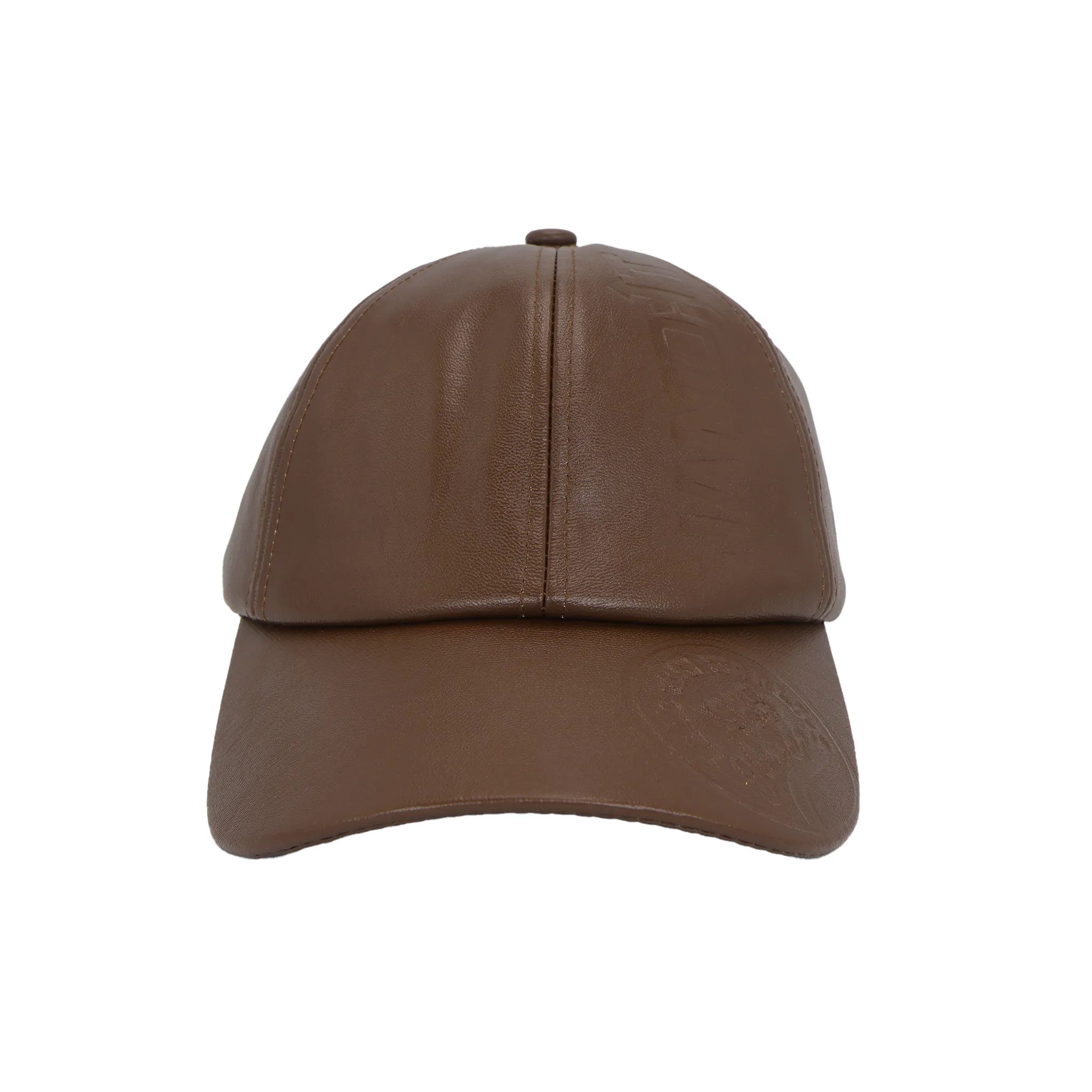 Vintage Leather-Look Embossed Cap
