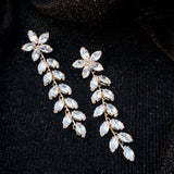 Golden Cascading Vine Earrings