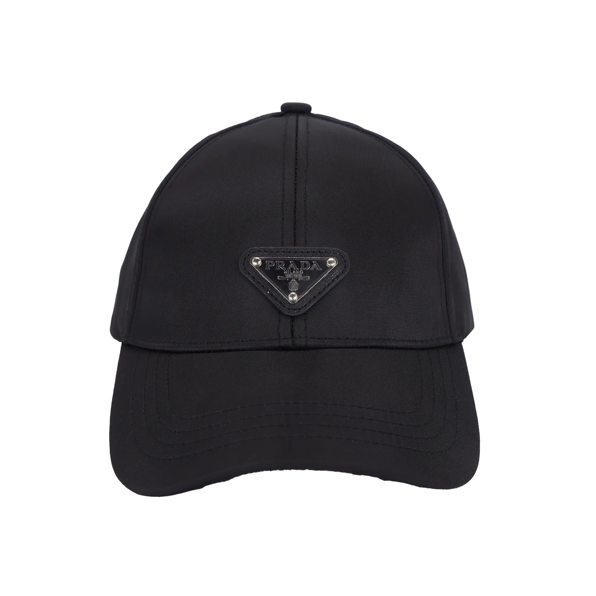 Black Designer Cap with Signature Metal Logo