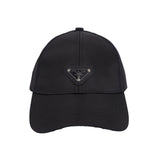 Black Designer Cap with Signature Metal Logo