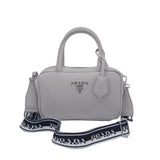 Prada Grey Leather Handbag