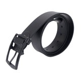 Black Leather Buckle Belt