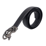 Gucci Interlocking G Buckle Black Leather Belt