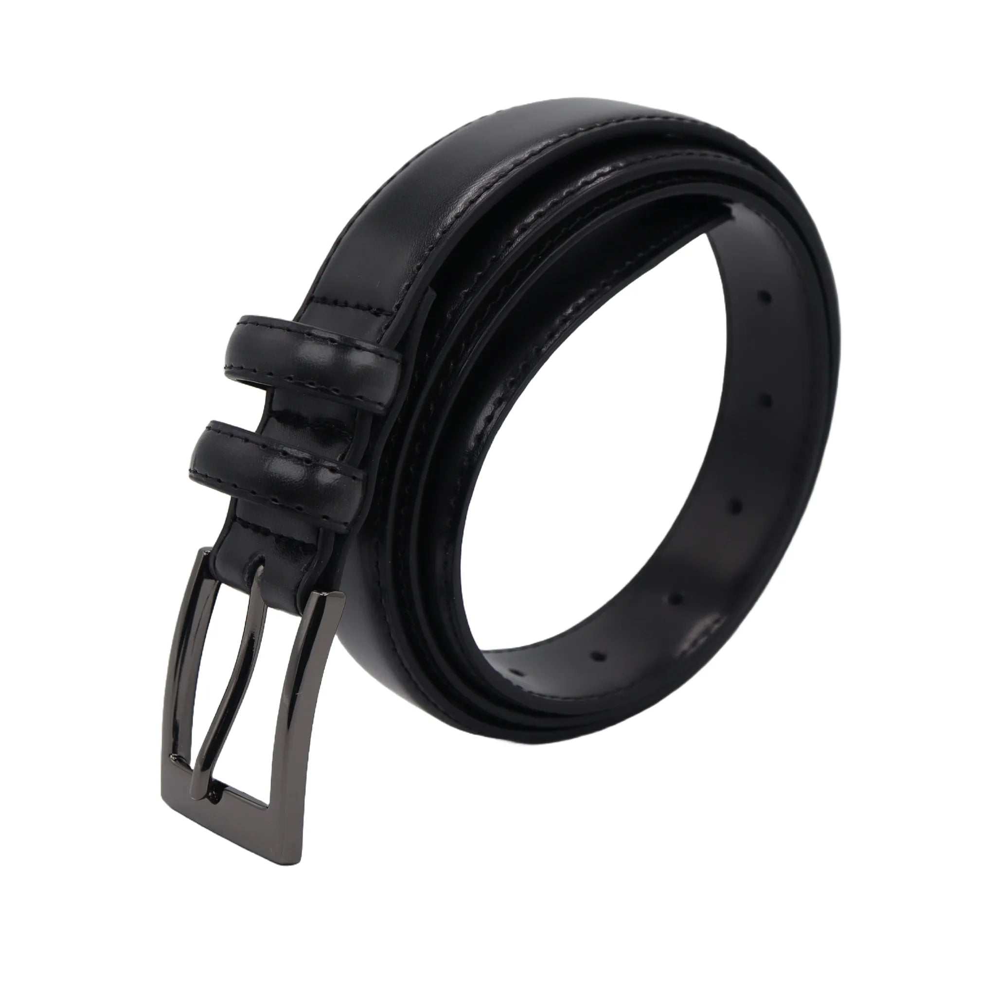 Classic Black Leather Belt