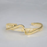 Elegant Marble-Textured Open Cuff Bracelet