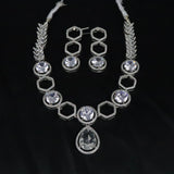 Hexa Elegance Crystal Necklace Set