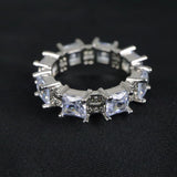 Timeless Radiance Princess-Cut Eternity Ring