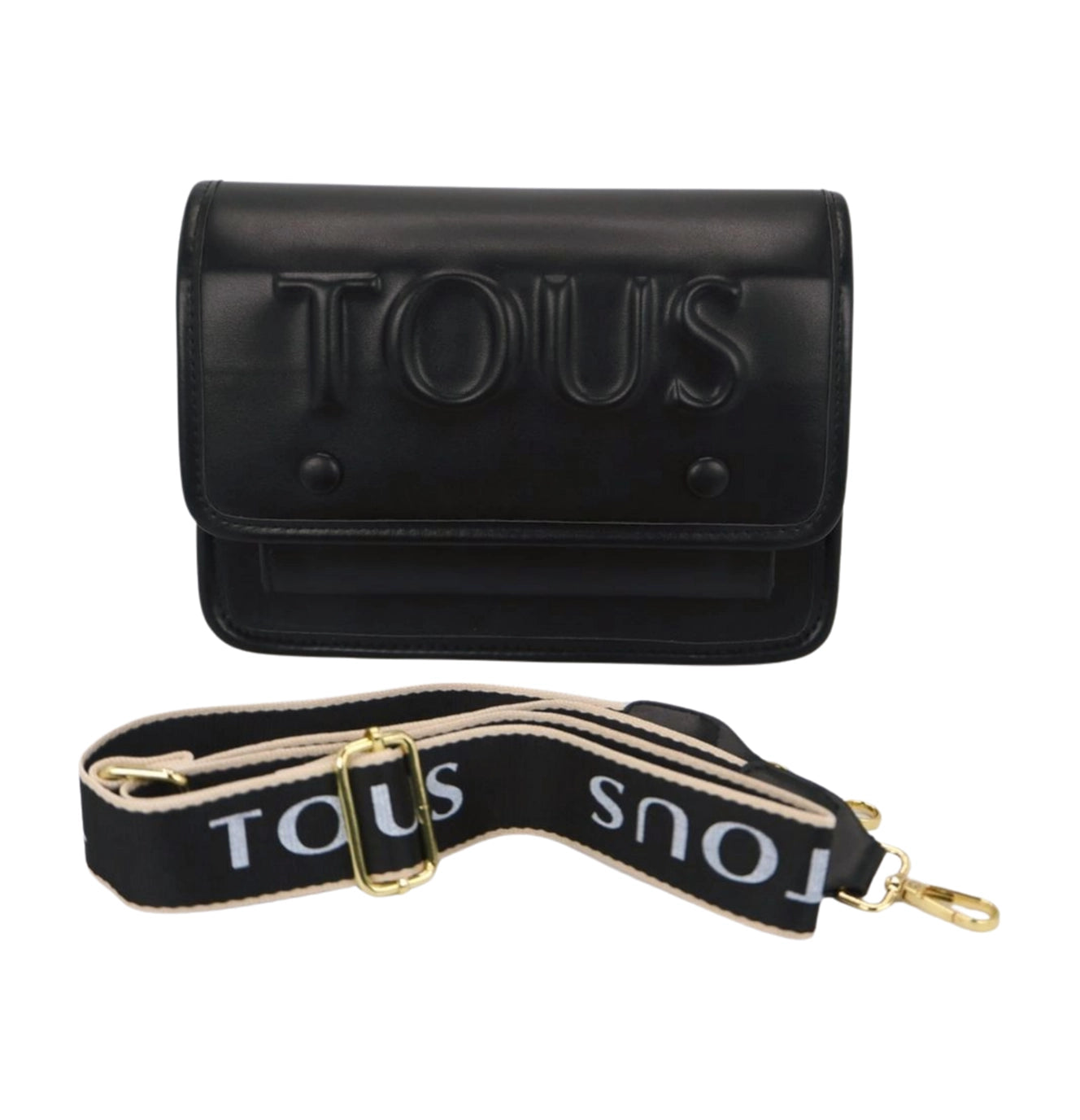 Embossed Leather Crossbody Bag