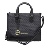 MK Monogram Tote Bag with Leather Trim