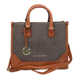 MK Monogram Tote Bag with Leather Trim