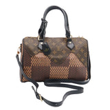 Luxury Monogram Canvas Handbag with Geometric