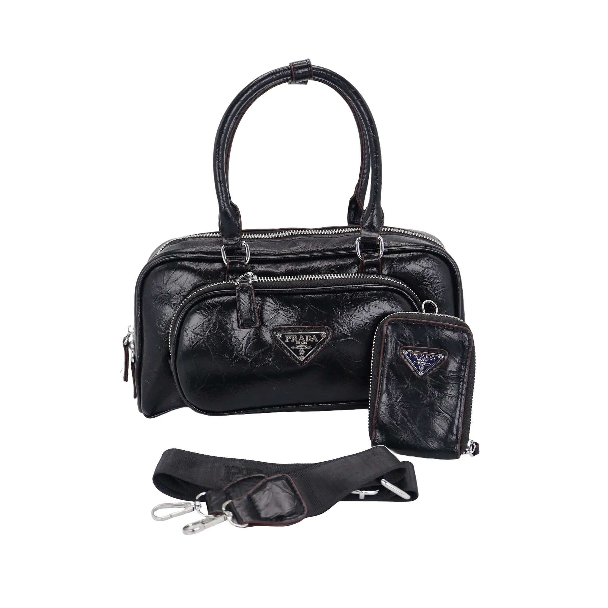Multi-Color Compact Luxury Handbag Set