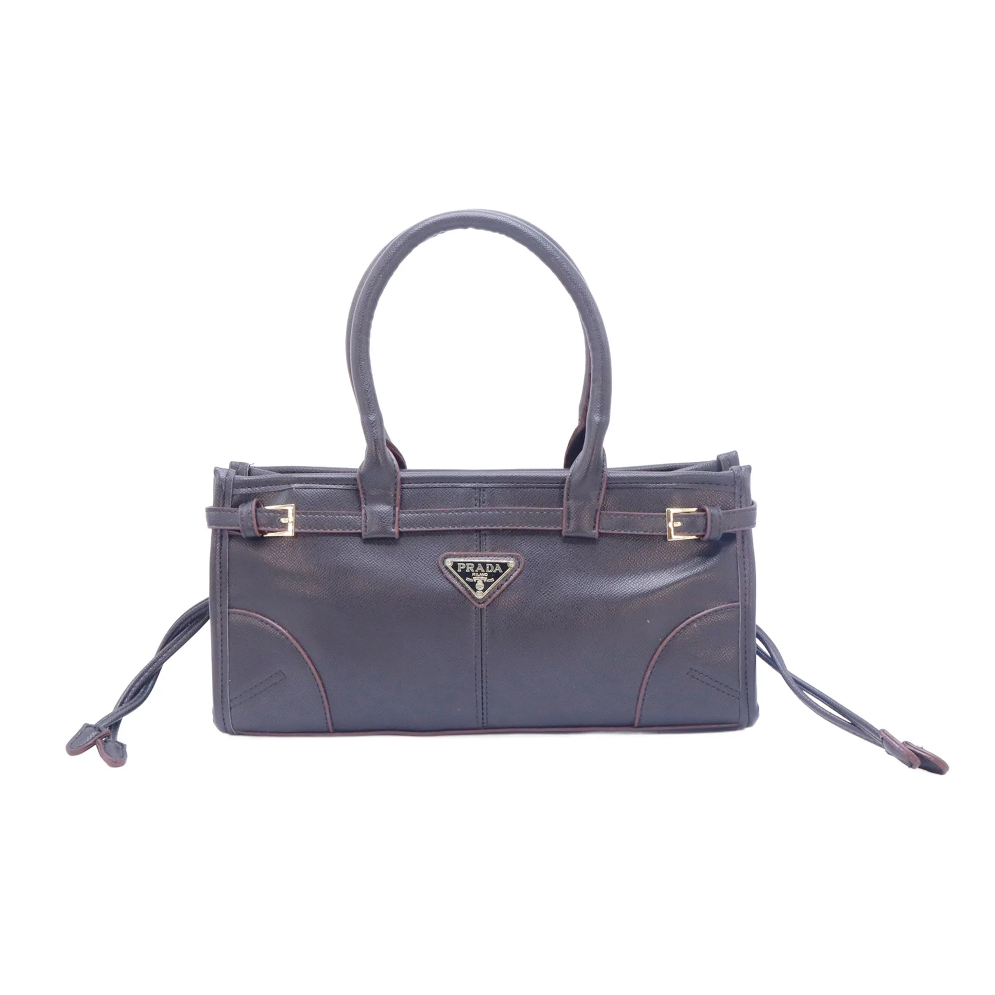 Prada Luxe Buckle-Accent Handbag