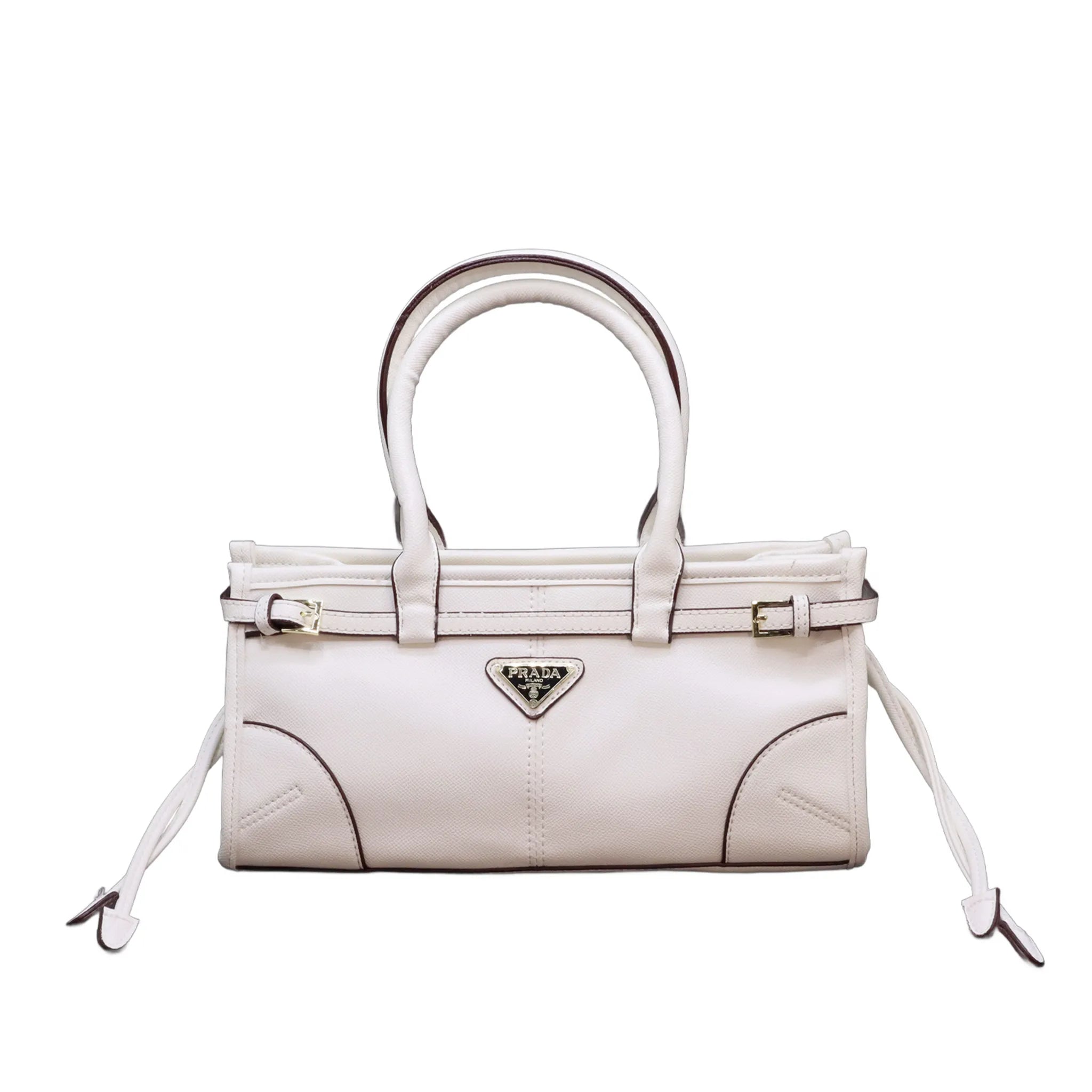 Prada Luxe Buckle-Accent Handbag