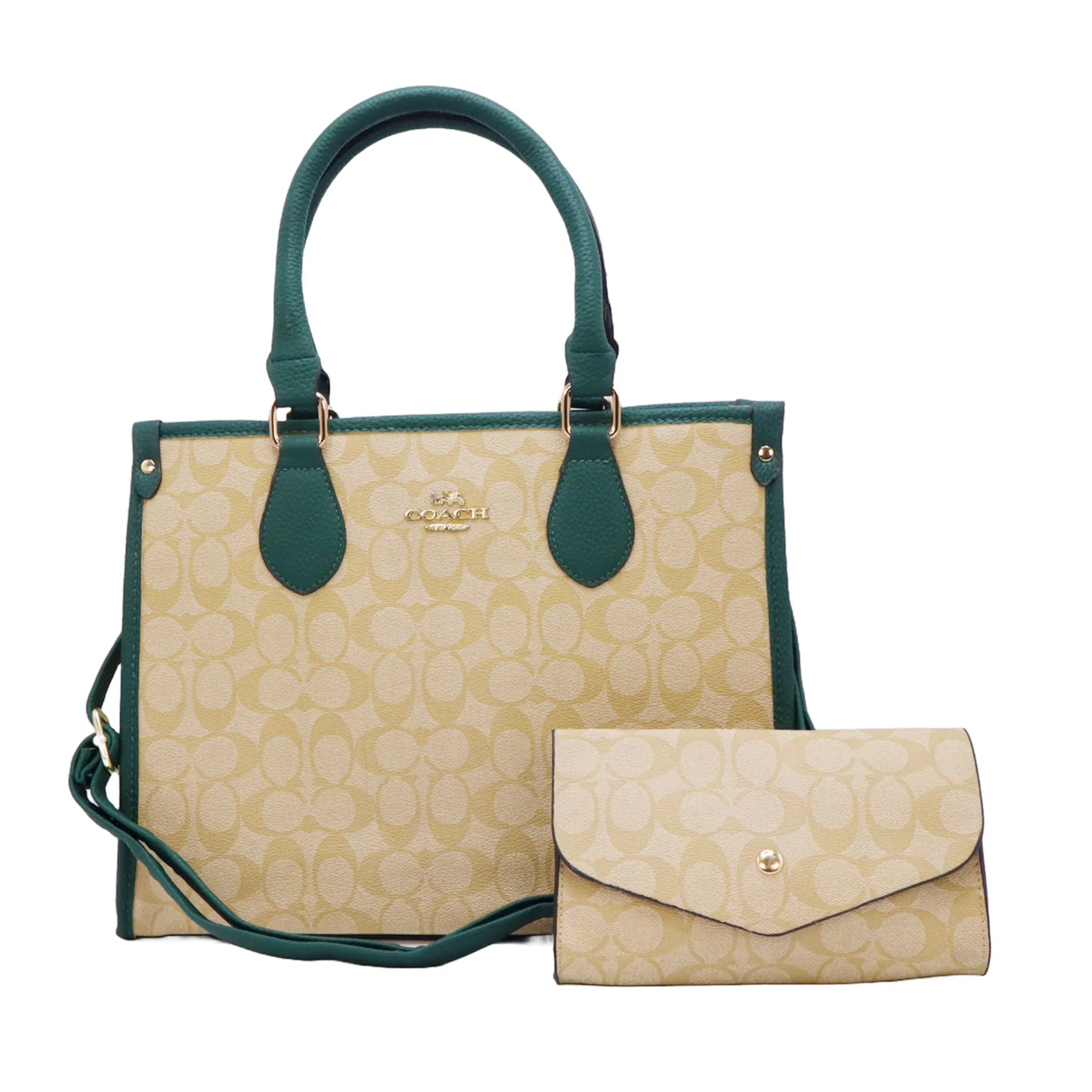 Coach Signature Elegance Tote & Wallet Set