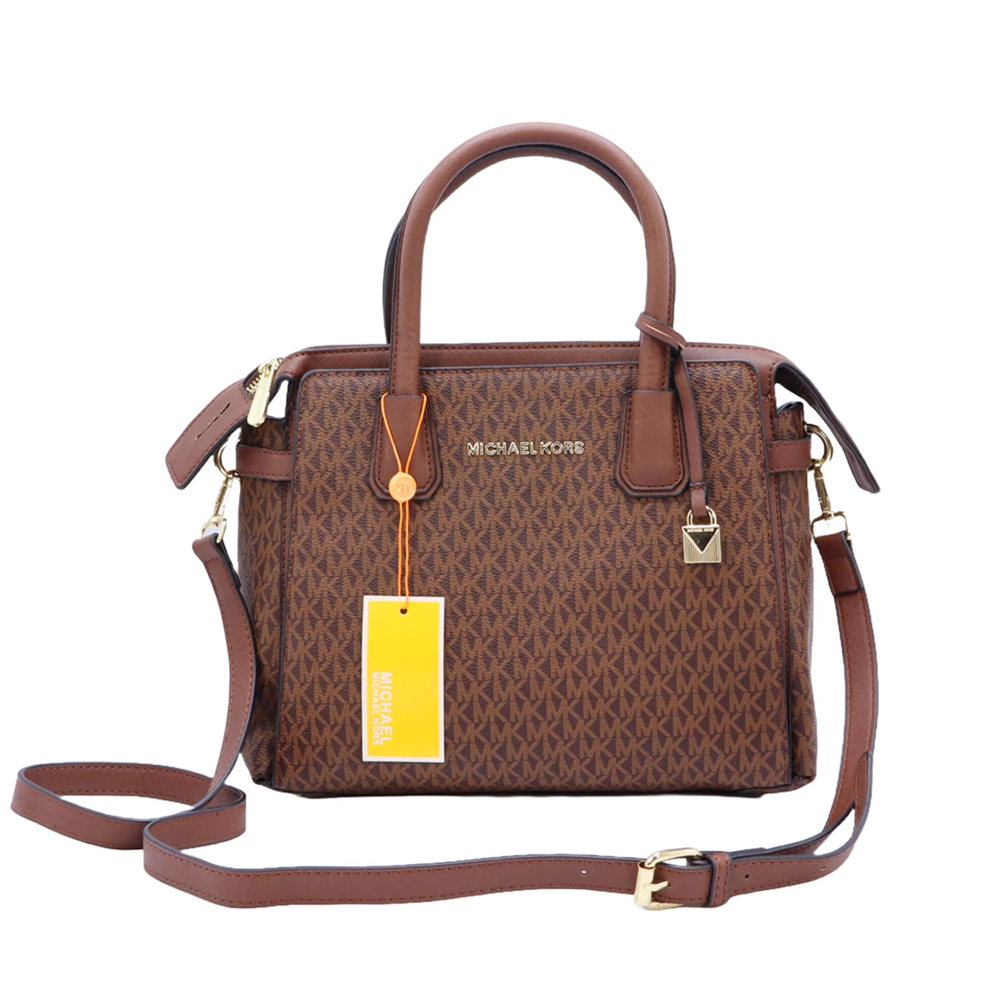 Mical Kros Elegant Designer Monogram Satchel