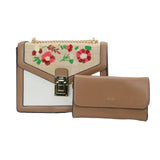 Aldo Elegant Floral Embroidered Crossbody Bag