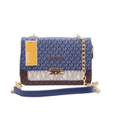 Michael Kors Luxe Designer Monogram Shoulder Bag