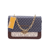 Michael Kors Luxe Designer Monogram Shoulder Bag