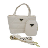 Prada Quilted Tote Bag with Mini Pouch