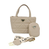 Prada Quilted Tote Bag with Mini Pouch