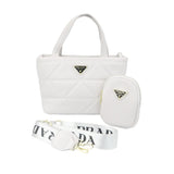 Prada Quilted Tote Bag with Mini Pouch