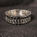 Midnight Luxe Black Gemstone Bracelet