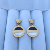 Elegant Gold and Clear Gemstone Leaf Earrings