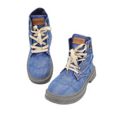Men's Denim High-Top Casual Boots