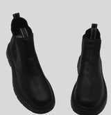 Sleek and Stylish Black Leather Chelsea Boots