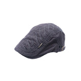 Men’s Quilted Cotton Flat Cap