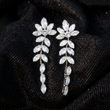 Crystal Vine Drop Earrings