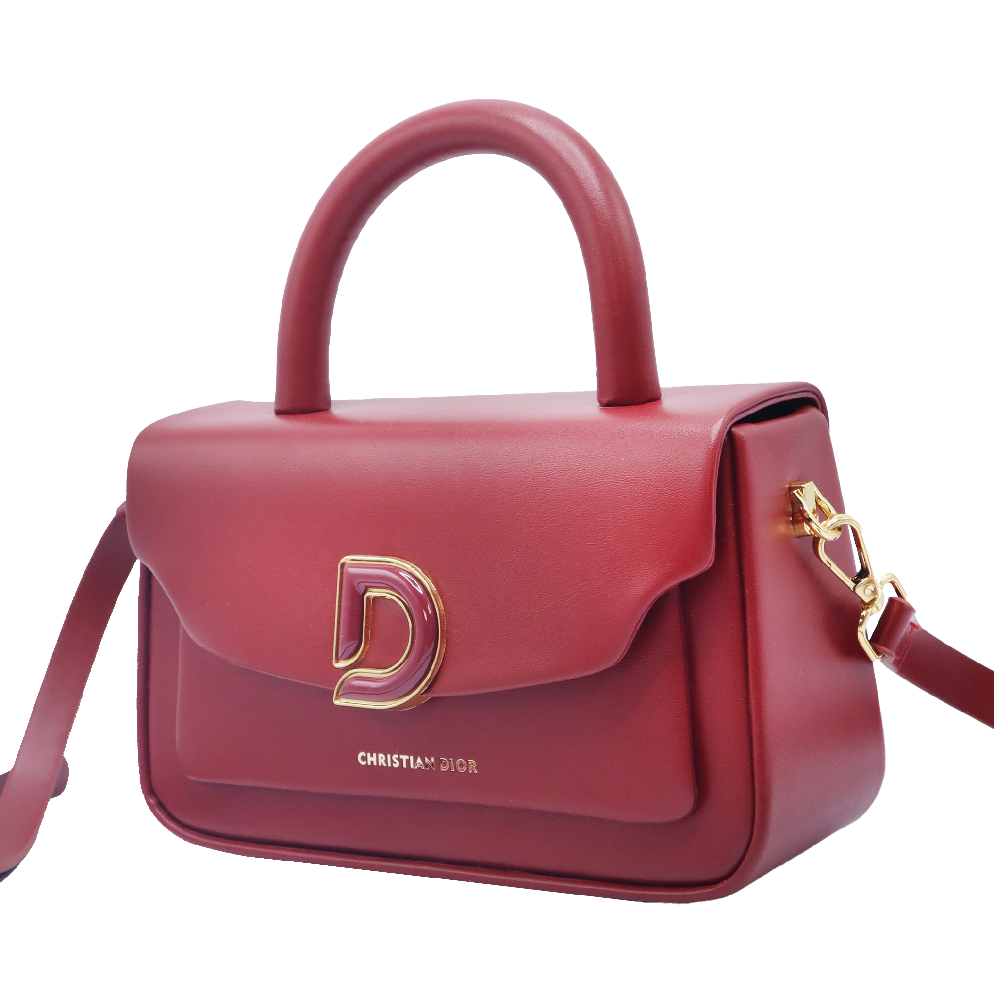 Christian Dior Maroon Luxury Shoulder Bag