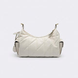 Coach Quilted Leather Cargo Shoulder Bag | Chalk White