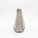 Tory Burch Petite Leather Crescent Bag Chalk White